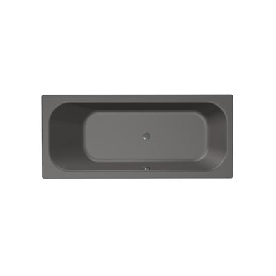 Ligbad Xenz Aruba | Inbouw | 190x80 cm | Incl.Badafvoer | Met overloop | Acryl | Antraciet mat