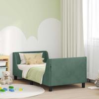 Bedframe voor kinderen met hoofdbord Zeegroen 80 x 160 cm - thumbnail