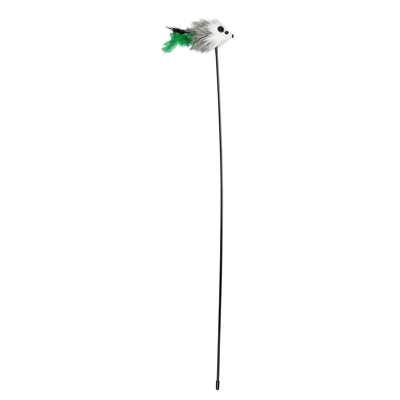 Trixie - speelstaf muis - kunststof/pluche - met catnip- 50 cm