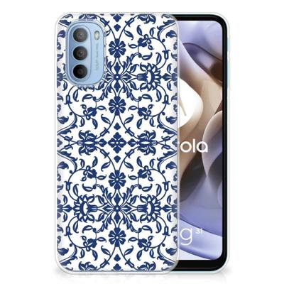 Motorola Moto G31 | G41 | TPU Case | Flower Blue Motorola Moto G31 | G41 | TPU Case | Flower Blue