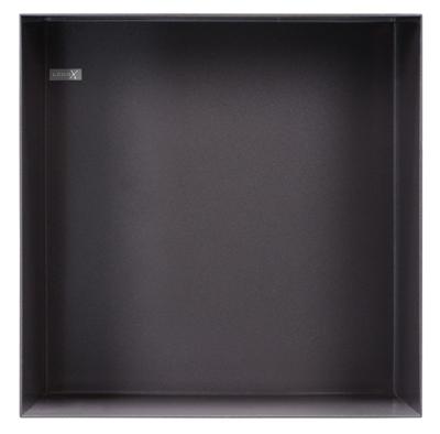 Looox Colour BoX inbouwnis - 30x30x10cm - RVS antraciet mat cbox30a Looox Colour BoX inbouwnis - 30x30x10cm - RVS antraciet mat cbox30a