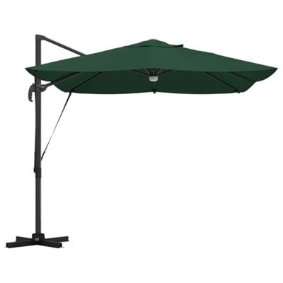 VidaXL Parasol groen 351 x 250 x 253 cm polyester en aluminium