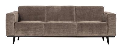 WOOOD Bank 3-zits 'Statement' Rib, kleur Taupe