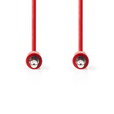 Nedis cagp22005rd10 stereo-audiokabel 3,5 mm male - 3,5 mm male 1,0 m rood Nedis cagp22005rd10 stereo-audiokabel 3,5 mm male - 3,5 mm male 1,0 m rood