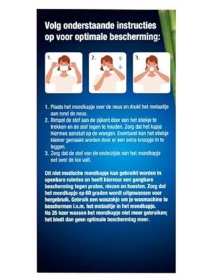 Lucovitaal Bamboe Mondkapje - Uitwasbaar Lucovitaal Bamboe Mondkapje - Uitwasbaar