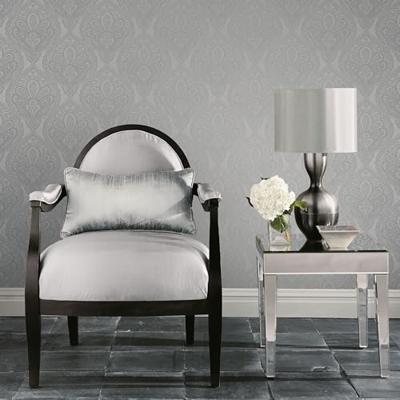 Noordwand Emporium Behang met grafische zilveren ornamenten DWP0247-03