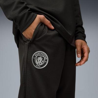 PUMA Manchester City Trainingsbroek 2025-2026 Kids Zwart Zilver PUMA Manchester City Trainingsbroek 2025-2026 Kids Zwart Zilver