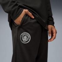 PUMA Manchester City Trainingsbroek 2025-2026 Kids Zwart Zilver - thumbnail