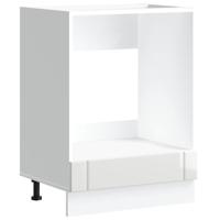 Ovenkasten 2 st Lucca bewerkt hout glanzend wit - thumbnail