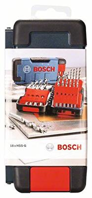 Bosch Accessories 2607019578 HSS Metaal-spiraalboorset 18-delig Geslepen DIN 338 Cilinderschacht 1 set(s)