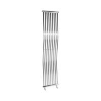 Designradiator Sapho Onda Gebogen 40x170 cm 425W Chroom Sapho - thumbnail