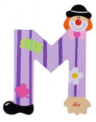 Sevi letter clown m: 10 cm (81749)