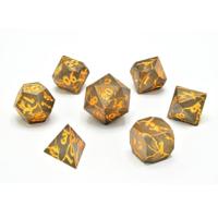 CritStones Metal Dice Set Marred Midas (7) - thumbnail
