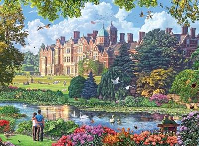 Ravensburger puzzel Happy days koninklijke woningen - 4 x 500 stukjes