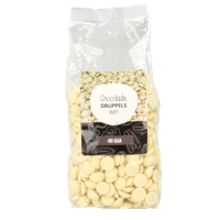 MijnNatuurwinkel Chocolade druppels wit 400 Gram - thumbnail