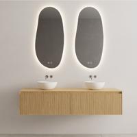 Onderkast Gliss Design Timotheus 200 CM 2 Lades Incl Topplaat Pure - thumbnail