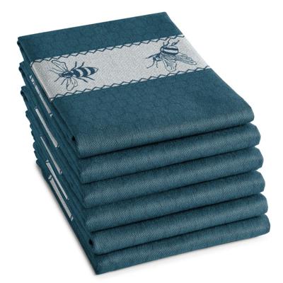 DDDDD DDDDD theedoek bees 60x65 petrol per stuk