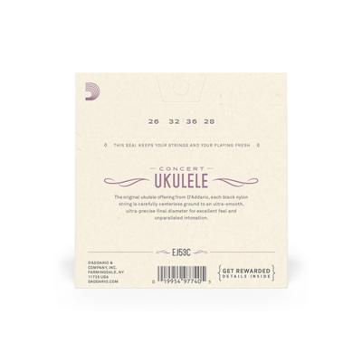 D'Addario EJ53C Pro Arte Rectified snaren voor concert ukulele