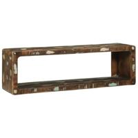 Tv-meubelset met plank 3 pcs Multikleur Massief gerecycled hout - thumbnail