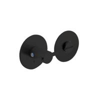 WC sluiting 5mm renovatie zelfklevend, ø55x2mm rvs/zwart - thumbnail