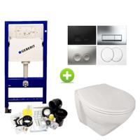 Geberit UP100 Toiletset set72 Sanindusa Plus met Delta Drukplaat - thumbnail