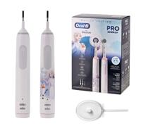 Oral-B Pro 3 3000 White + Oral-B Junior Frozen 6+ Set roterende tandenborstels - thumbnail