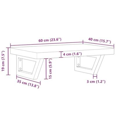Badkamer wandschap staal en massief beukenhout