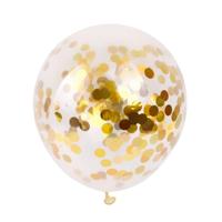 Gouden Confetti Ballonnen (10 stuks / 46 CM) - thumbnail