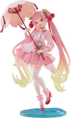 Hatsune Miku AMP PVC Statue Newley Written - Sakura Miku Sakura Dress Ver.