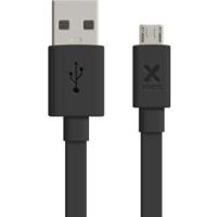 Xtorm Flat USB to Micro USB cable (3m) Black - thumbnail