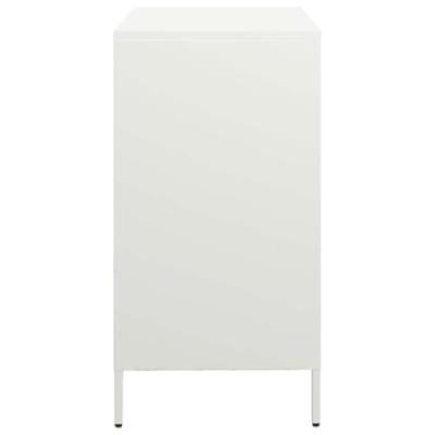 Dressoir 68x39x73,5 cm koudgewalst staal wit