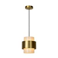 Lucide FIRMIN - Hanglamp - Ø 20 cm - 1xE27 - Mat Goud / Messing - thumbnail