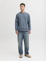 Jack & Jones Jjedover Classic Sweat Crew Neck Sn Sweater Blue Mirage - thumbnail