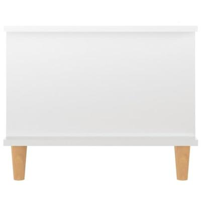 Salontafel 90x50x40 cm bewerkt hout hoogglans wit