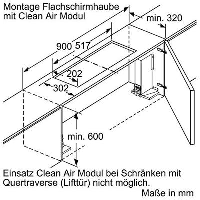 Bosch DWZ1IX1C6 Afzuigkap geïntegreerd - thumbnail