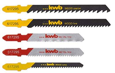 kwb 617295 Decoupeerzaagblad-set voor hout en metaal 5 stuk(s)