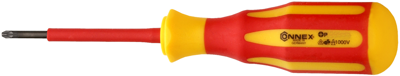 Connex Schroevendraaier kruis pz1 80mm ge%c3%afsoleerd 1kv