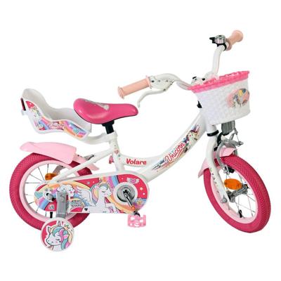 Volare unicorn kinderfiets - meisjes - 12 inch - wit