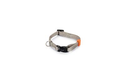 Beeztees uni - halsband hond - lichtgrijs - 20-30 cm x 10 mm