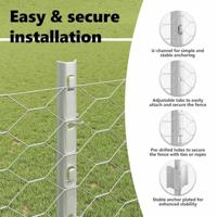 VidaXL Hek met paal zilver 1,2 x 25 m staal - thumbnail