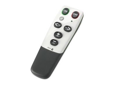Doro HandleEasy 321rc universele afstandsbediening (geschikt voor eenvoudige bediening van tv of stereo-installatie) wit/zwart, zilver, zwart