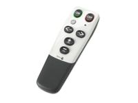 Doro HandleEasy 321rc universele afstandsbediening (geschikt voor eenvoudige bediening van tv of stereo-installatie) wit/zwart, zilver, zwart - thumbnail