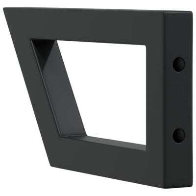 VidaXL Wandbeugels voor wasbak 2 st trapezium staal zwart VidaXL Wandbeugels voor wasbak 2 st trapezium staal zwart