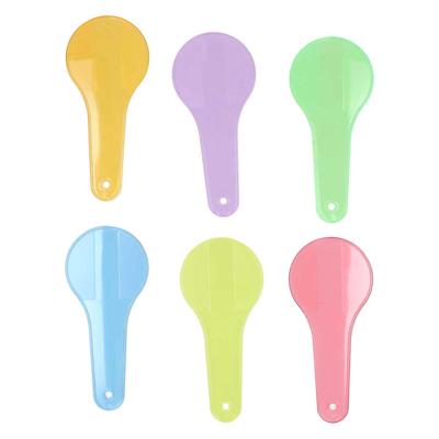 Transparante Kleurpaddels - 6st.