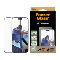 PanzerGlass Aluminium Frame 2852 Screenprotector (glas) Apple iPhone 16 Pro Max 1 stuk(s) Anti-vingerafdruk, Krasvast - thumbnail