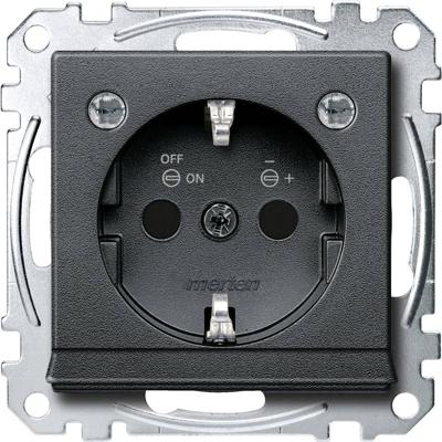 Merten MEG2304-0414 Wandcontactdoos System M Antraciet 1 stuk(s)