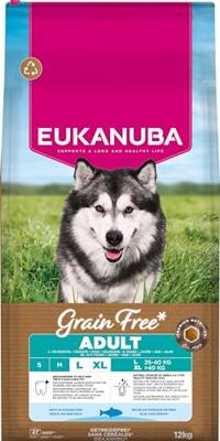 EUKANUBA Grain Free Adult Large Ocean Fish - droog hondenvoer - 12kg