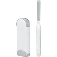 TRIXIE HARENPLUIZENBORSTEL MET REINIGINGSSTATION WIT / GRIJS 33 CM - thumbnail