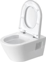 Toilet Duravit D-Neo Wand Set Rimless Diepspoel 54 cm Hoogglans Wit - thumbnail