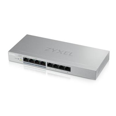 Zyxel Gigabit web/Smart Managed PoE+ Switch met 8 poorten met een budget van 60 watt [GS1200-8HP]